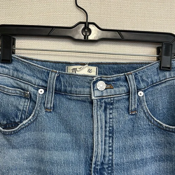 Perfect Vintage Jean Madewell Blue Straight Leg Jeans High-Waisted - Picture 2 of 7